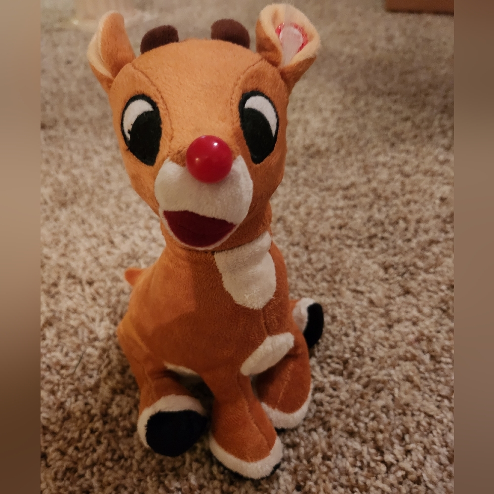 2007 Ruldolph the Red Nosed Reindeer singing plush, by Gemmy